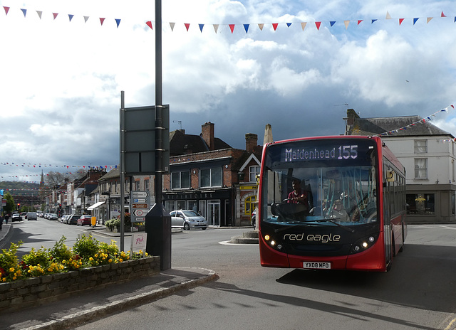 Red Eagle Buses 50122 (YX08 MFO) in Marlow - 17 Apr 2024 (P1170958)