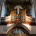 Church organ in the sunlight