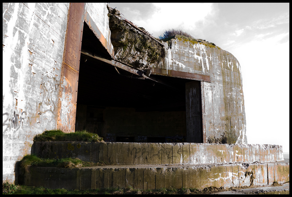 Batterie Todt — the gun aperture