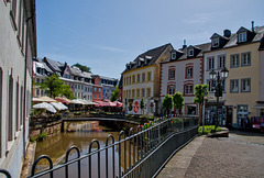 Saarburg - Pferdemarkt:  Brücke über den Leukbach (© Buelipix)