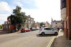 Former bank and Fisher Theatre, Broad Street, Bungay, Suffolk