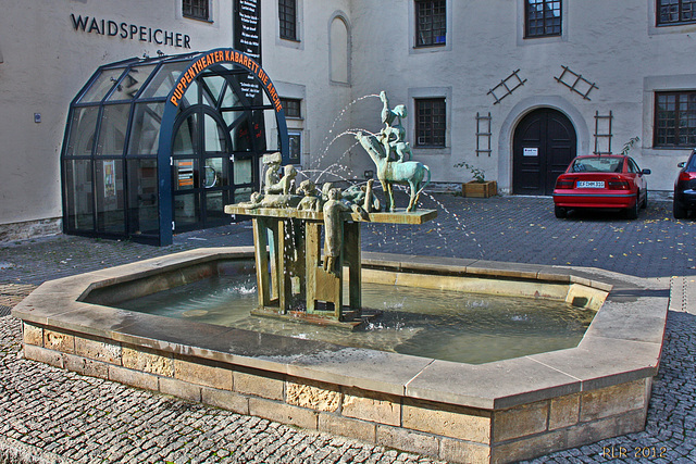 Erfurt, Waidspeicher und Märchenbrunnen