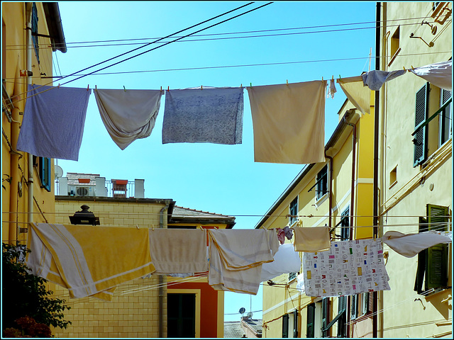 Boccadasse : panni stesi