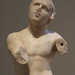 Detail of a Small Marble Statue of an Athlete in the Metropolitan Museum of Art, May 2011