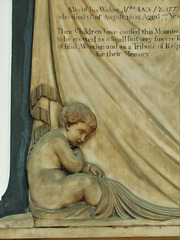 st michael cornhill, london (39)cherub on c19 platt family tomb by richard westmacott snr. erected 1802