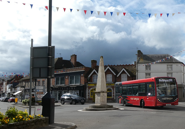 Red Eagle Buses 50122 (YX08 MFO) in Marlow - 17 Apr 2024 (P1170955)