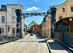 Hubbrücke in Plau am See   (PiP)