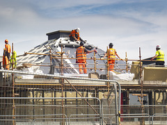 Five Workers on a Roof