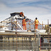 Five Workers on a Roof
