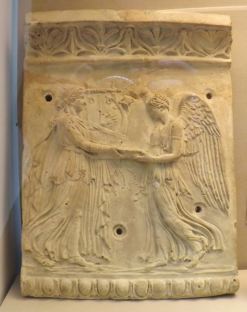 Terracotta Decorative Relief with Apollo and Victory in the British Museum, April 2013