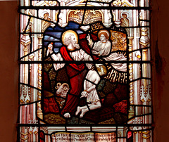 Detail of Stained Glass, Nave, St Margaret's Church, Ward End, Birmingham