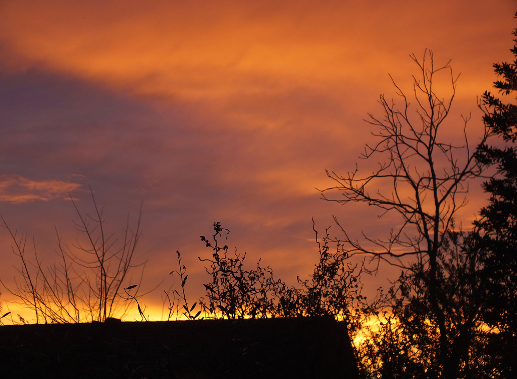 Ciel du soir au printemps