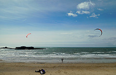 un brin de causette entre surfeurs