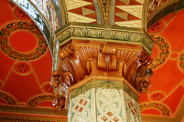 Detail in Dr Duncan Public House, (former Pearl Assurance Building), St Johns Lane, Liverpool