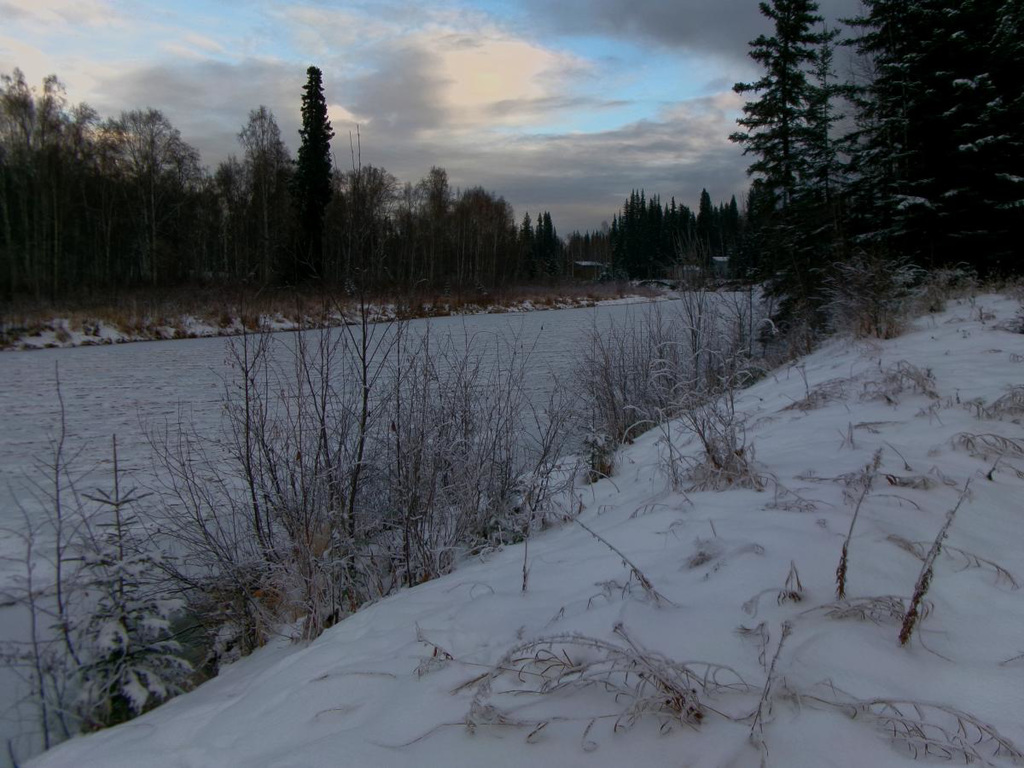 Iced river