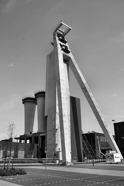 Schacht 4, Industriedenkmal (Zeche Schlägel & Eisen 3/4/7, Herten-Langenbochum) / 22.04.2018