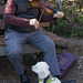 Fiddler and his dog