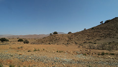 Paysage du sud marocain en direction de Tafraoute