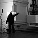 Artist at work in Granada Cathedral