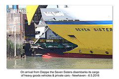 Seven Sisters disembarking truck - Newhaven 6 5 2016
