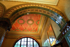 Detail in Dr Duncan Public House, (former Pearl Assurance Building), St Johns Lane, Liverpool