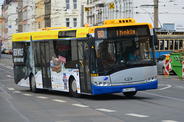 Leipzig 2015 – Bus 12260 to Thekla turning a corner