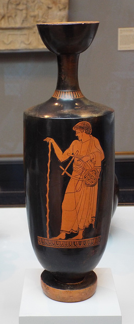 Red-Figure Lekythos Attributed to the Eucharydies Painter in the Getty Villa, June 2016