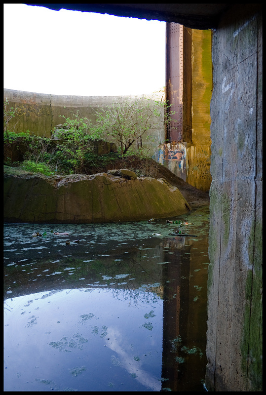 Batterie Todt, flooded gun chamber