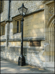 St Cross lamppost