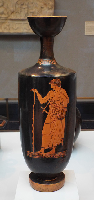 Red-Figure Lekythos Attributed to the Eucharydies Painter in the Getty Villa, June 2016