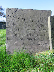 breedon on the hill church, leicestershire (3)c18 gravestone of mary mellers +1705