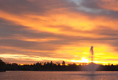 fountain at sunrise 2