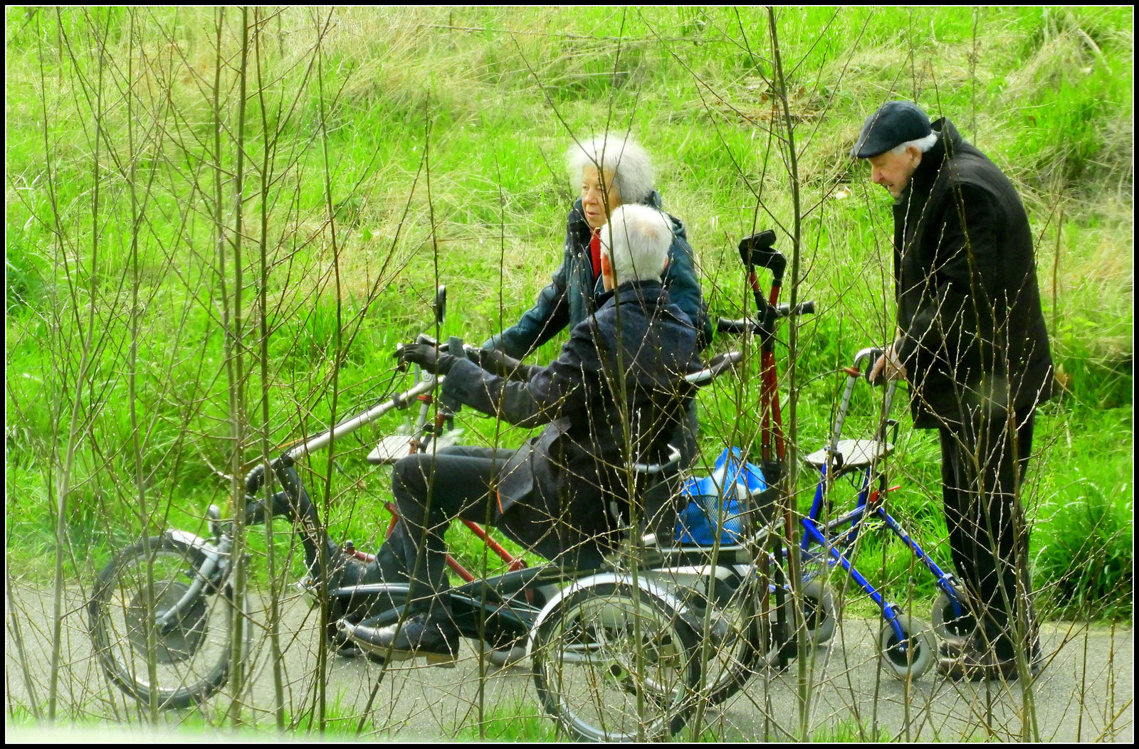 Meeting of the 80 year olds---Without  distance