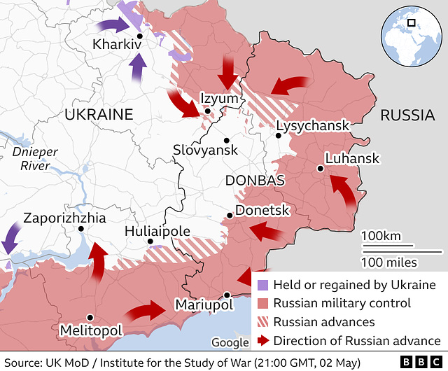 UKR - east donbas , 2nd May 2022