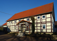 Fachwerkhaus in Langholzen mit typischem Windfang