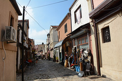 North Macedonia, On the Street of Turkish Quarter in Skopje