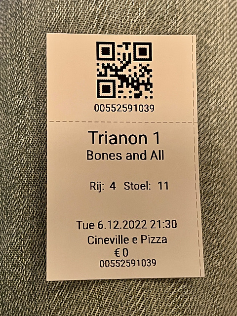 Ticket for Bones and All