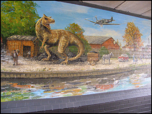 Dan Wilson T Rex mural