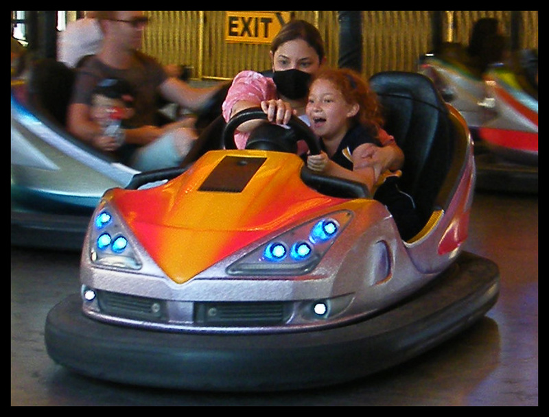 masked dodgem driver