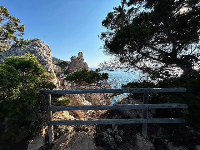 A fenced outlook.