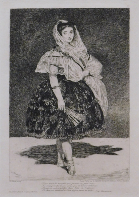 Lola de Valence Etching by Manet in the Metropolitan Museum of Art, December 2023