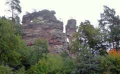 Felsengruppe Hochstein bei Dahn in der Südwestpfalz