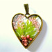 Heart with pink flowers