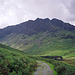 Looking along Warnscale Bottom towards Haystacks (scan from Aug 1992)