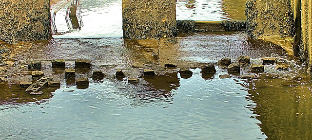 Low Tide At Willington Gut. North Tyneside