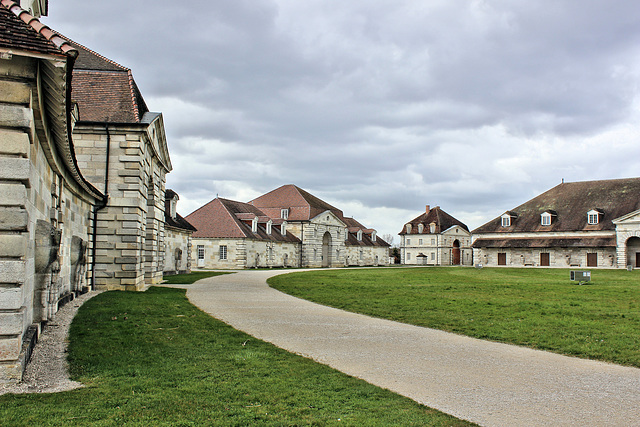 Arc-et-Senans (25) 1 avril 2015. Classée Patrimoine Mondial de l’UNESCO depuis 1982, la Saline royale d’Arc et Senans est le chef-d’œuvre de Claude-Nicolas Ledoux (1736-1806), architecte visionnaire d