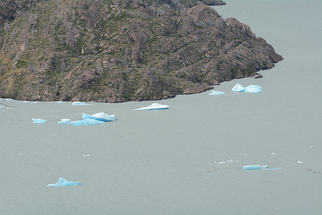 Chile, Icebergs on the Grey Lake