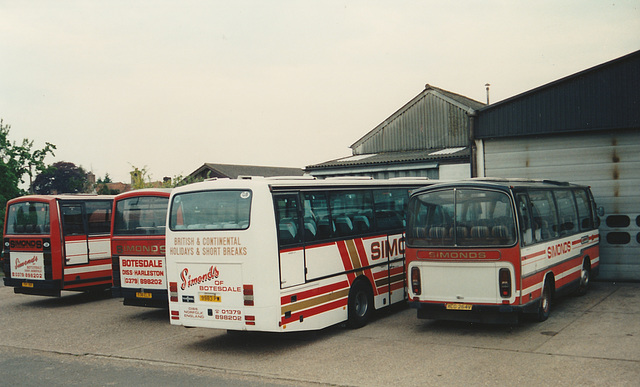 Simonds garage at Botesdale - 15 May 1995