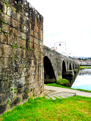 Roman bridge over Lima "Letes" river
