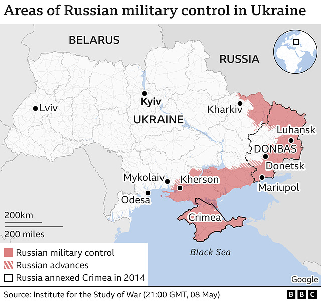 UKR - overview , 8th May 2022